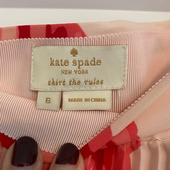 Kate Spade rose floral midi skirt - Picture 3 of 4